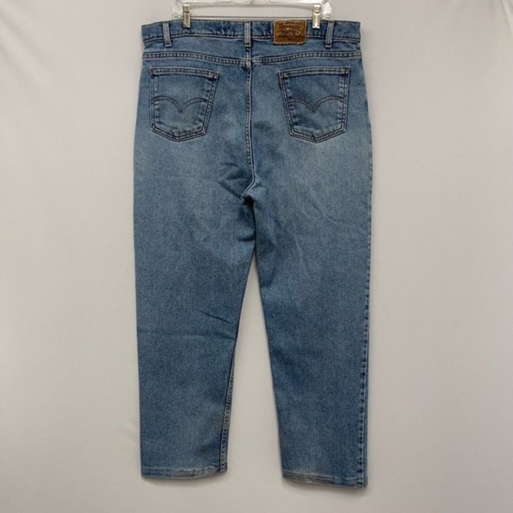 Vtg Levi's 540 Orange Tab 90's Men's 40x30 Blue Flex Denim Tapered Leg Jeans USA - Picture 2 of 10